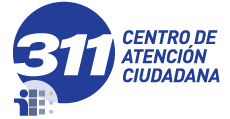 Logo 311 Centro de atención ciudadana.